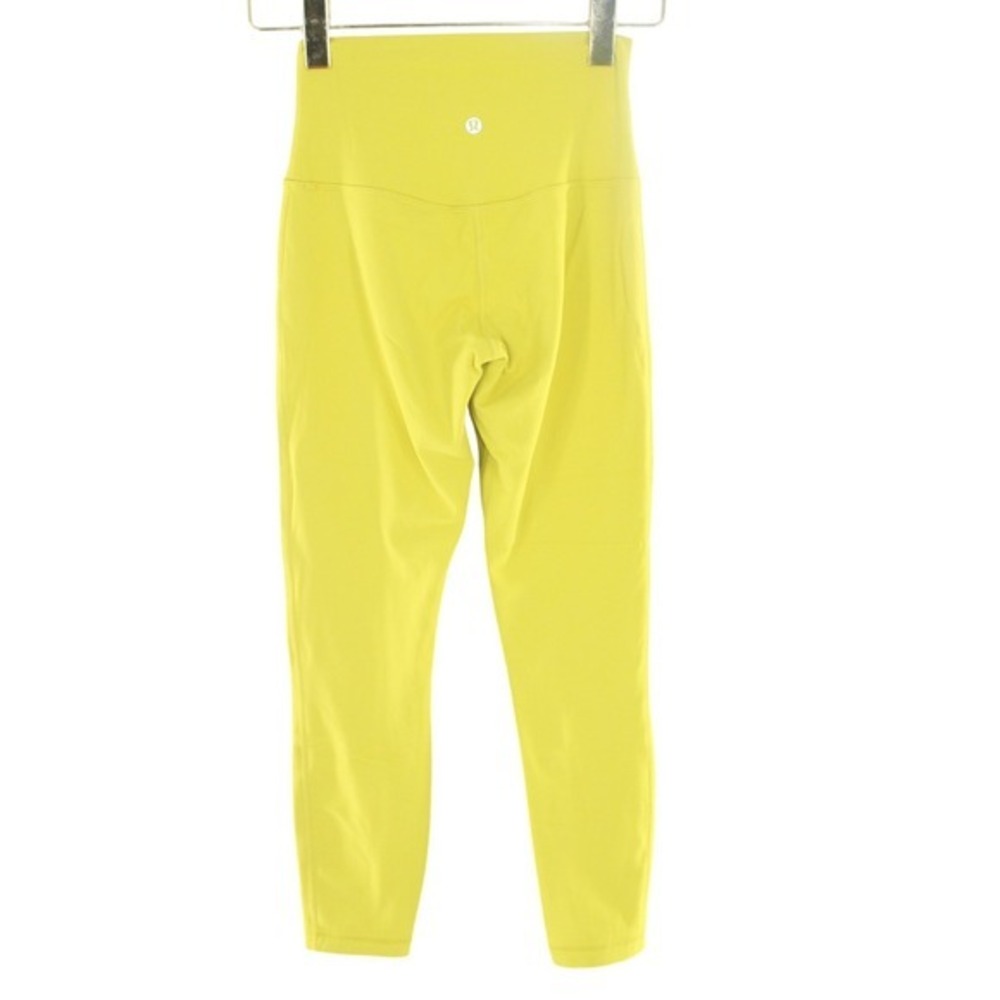 Lululemon Align High-Rise Leggings Nulu Fabric Size 4 Yellow Gold